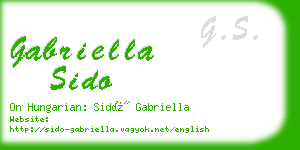 gabriella sido business card